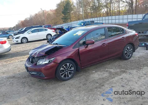 2014 Honda Civic Ex z USA, uszkodzony, nr VIN 19XFB2F88EE024400